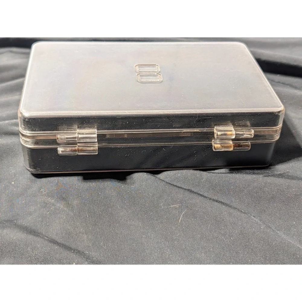 VTG Nintendo DS Lite Game Storage Case Holder Black Hard Plastic